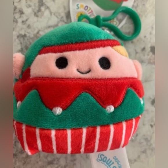 Squishmallows Bartie the Elf 3.5” Stuffed Plush clip NWT - Picture 2 of 6